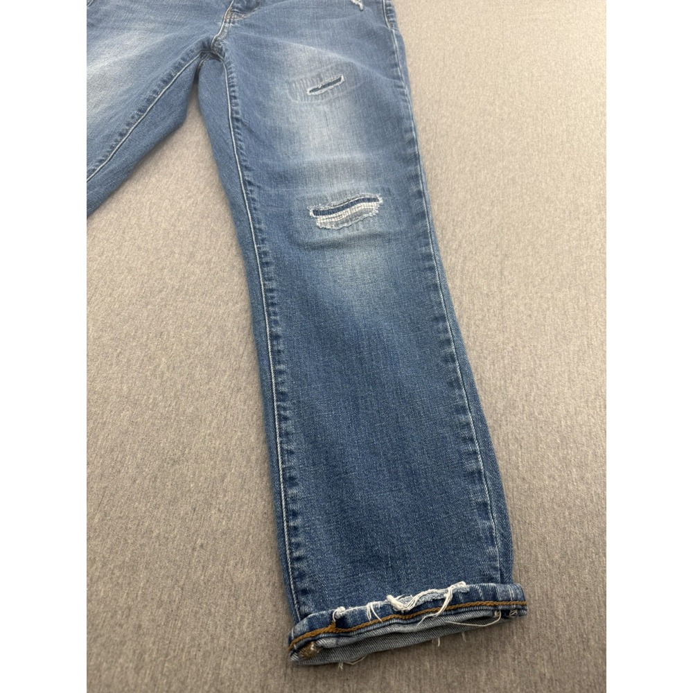 Gap Jeans Women's 28 Blue Best Girlfriend Distressed Denim - Picture 2 of 15